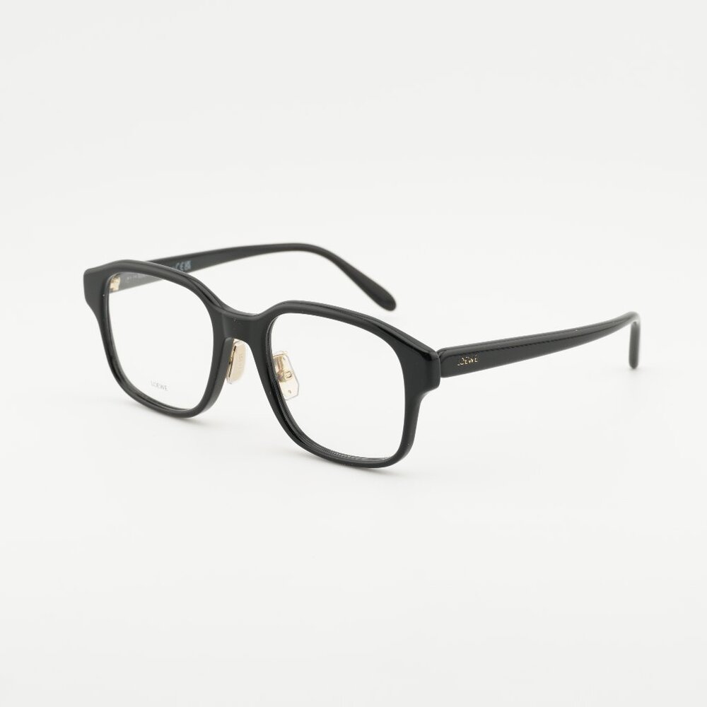 Loewe LW50084F 001 Eyeglasses Shiny Black 53mm Square Frame